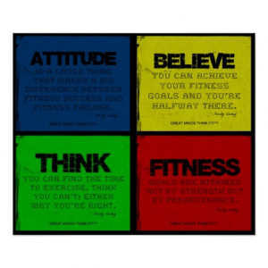 Ripped for Fitness Quotes Collage Posters