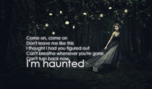 Taylor swift, haunted