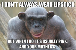Chimp With Lipstick