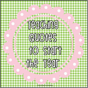 Teaching Quotes to Start a New Year