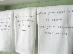Quote Tea Towel - Hand Stamped Flour sack towel : Custom quote for the ...