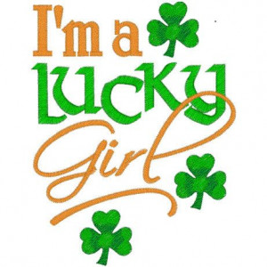 LUCKY girl Custom embroidered tshirt or one by lateedatees, $21 ...