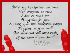 Santa Handprint Poem Pictures