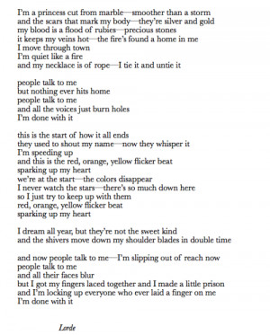 Yellow Flicker Beat Lyrics