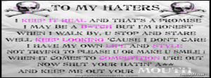 To My Haters Facebook Cover