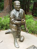 Bronze statue of Waldorf at UC Berkeley