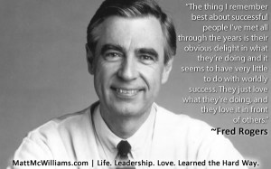 Fred Rogers Quote on Success