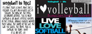 Volleyball and softball Profile Facebook Covers