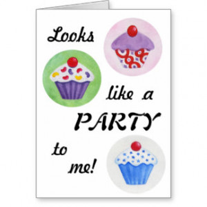Funny Cupcake birthday card