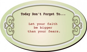 faith fear quote