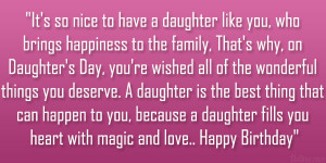 ... Quotes For Daughter Inspirational ~ 26 Loving Daughter Birthday Quotes