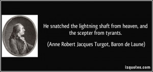 He snatched the lightning shaft from heaven, and the scepter from ...