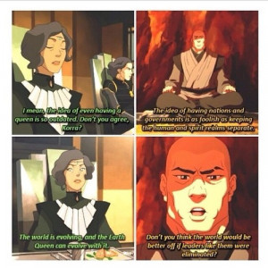 ... she had with Zaheer, Suyin is not a member of the Red Lotus