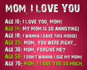 Love You Mom From Daughter Quotes I love mom quotes