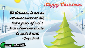 Christmas Not An External Event by freya-stark Picture Quotes