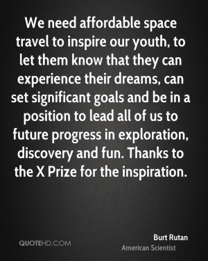 ... exploration, discovery and fun. Thanks to the X Prize for the