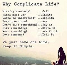 No need for complication. More