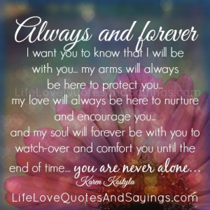 love you forever quoteill always and forever