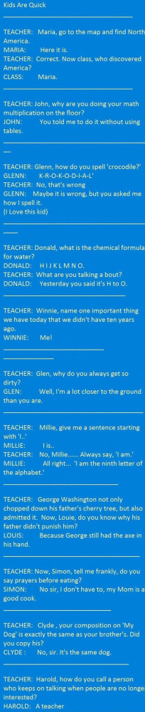Teacher - student conversations :)