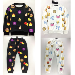 emoji girls joggers outfits