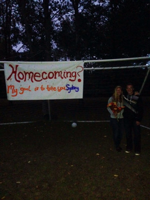 Cutest way to ask a girl to homecoming if she plays soccer! 