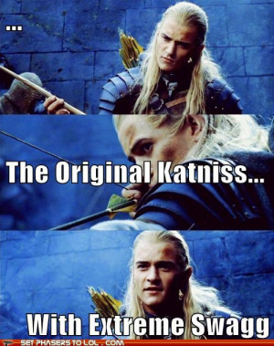 Hunger Games doesn’t hold a candle to Lord of the Rings. Legolas ...