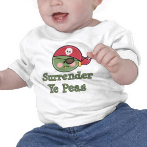 Pea Pirate Baby Toddler T shirt