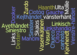 Left-handed language