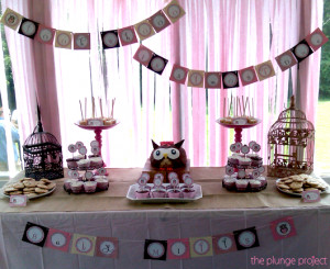 Owl Baby Shower Decorations Ideas Owl baby shower table