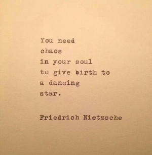 Chaos quote star quote from Nietzsche