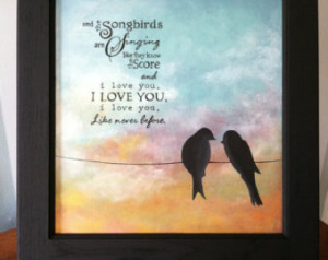 Fleetwood Mac Songbirds sign - with song lyrics or without - hand ...