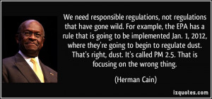 We need responsible regulations not regulations that have gone wild