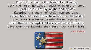 Memorial Day Quotes In Five Unique Cards with USA Flags