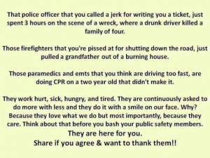 Thank the Men In Uniform....