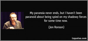 quotes about paranoia