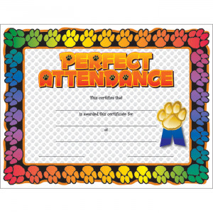 Related Pictures perfect attendance certificates express projects