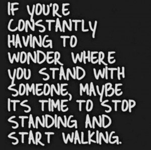 Wondering were you stand...