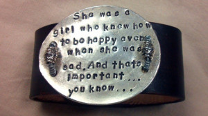 Marilyn Monroe Quote Cuff Bracelet-hand stamped vintage silverware ...