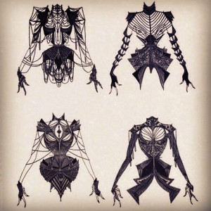 Corset Design from Gothic Culture Tumblr