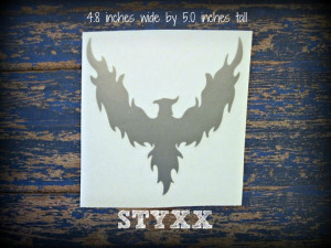 Styxx Phoneix Symbol Vinyl Decal Sherrilyn by HootAndAnniesGifts, $5 ...