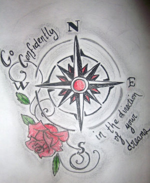 Compass tattoo design by LatchPhoto