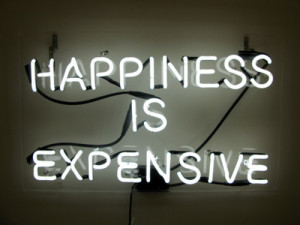 expensive, false, happiness, happiness is expansive, light, lol, neon ...