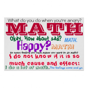 Math Feelings Quote Print
