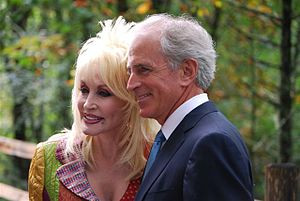 Dolly Parton and Bob Corker at the rededication ceremony for the Great ...