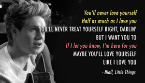 One Direction Little Things Lyric Quotes Little things quote (about
