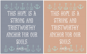 Anchor Quotes From The Bible Bible verse printables