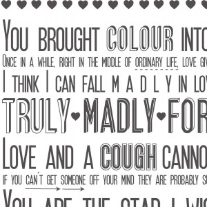 homepage > KARIN ÅKESSON DESIGN > 'LOVE SAYINGS' PRINT