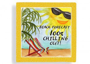 Beach Forecast Chilling out Paper Napkin. #sayings #napkins