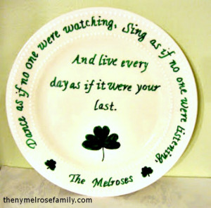 Shamrock and Irish Blessing Plate @russej10 #plate #stpattys # ...