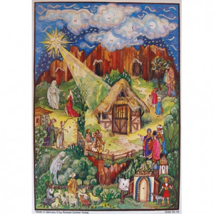 Home » Nativity Scene Vintage Style Advent Calendar ~ Bible Verses